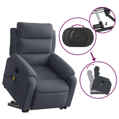 Stand Up Massage Recliner Chair Dark gray