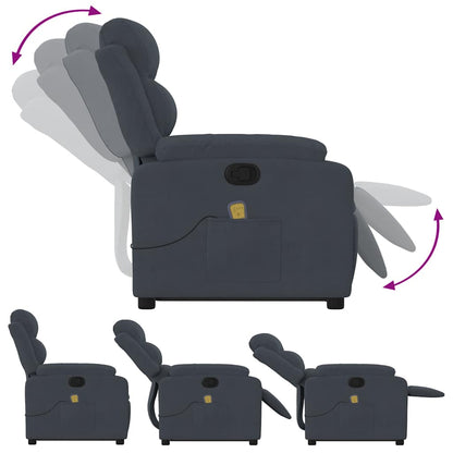 Stand Up Massage Recliner Chair Dark gray