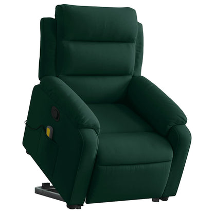 Stand Up Massage Recliner Chair Dark Green