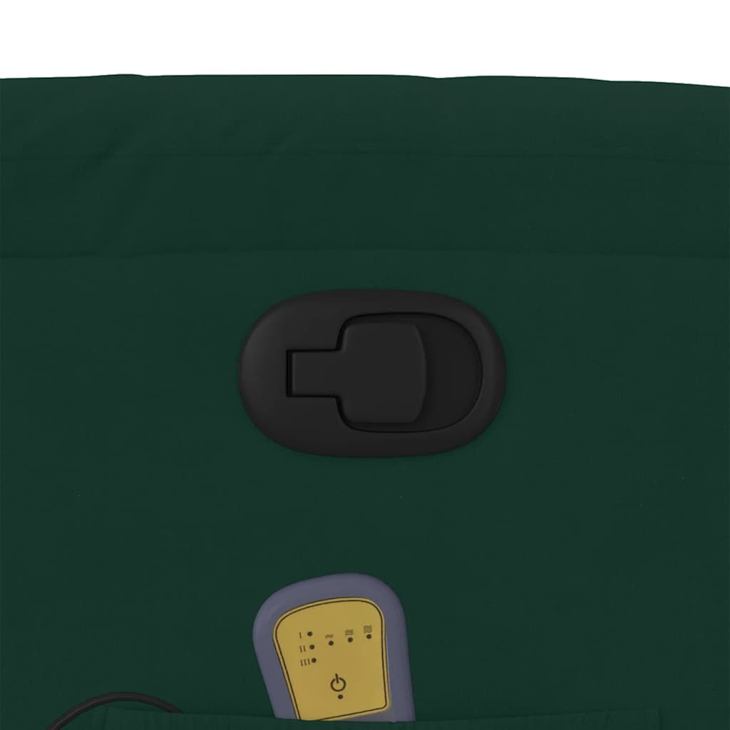 Stand Up Massage Recliner Chair Dark Green