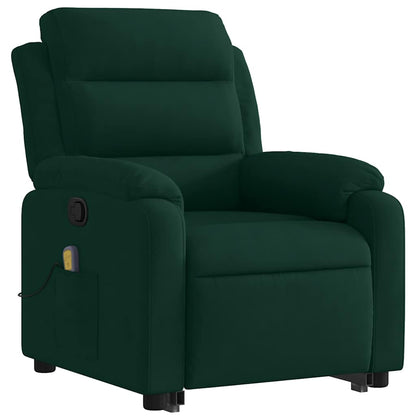 Stand Up Massage Recliner Chair Dark Green