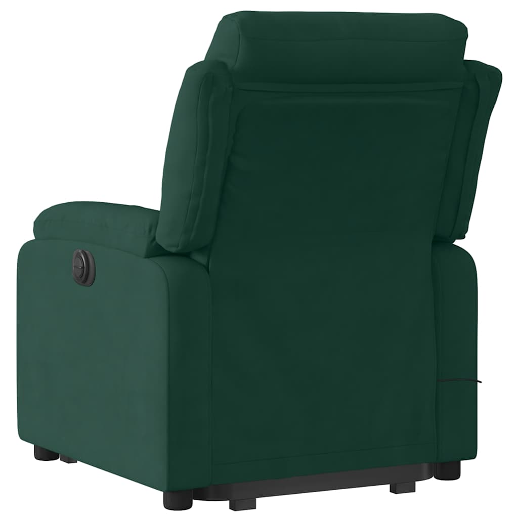 Stand Up Massage Recliner Chair Dark Green