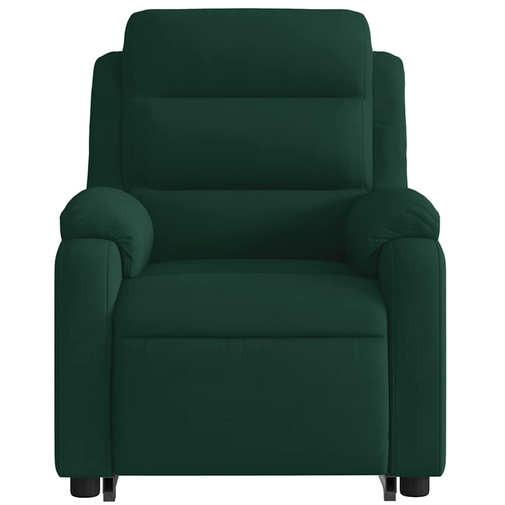 Stand Up Massage Recliner Chair Dark Green