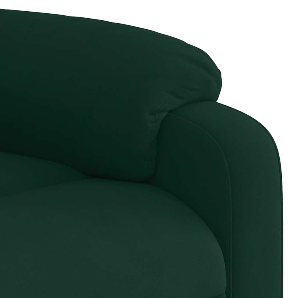 Stand Up Massage Recliner Chair Dark Green