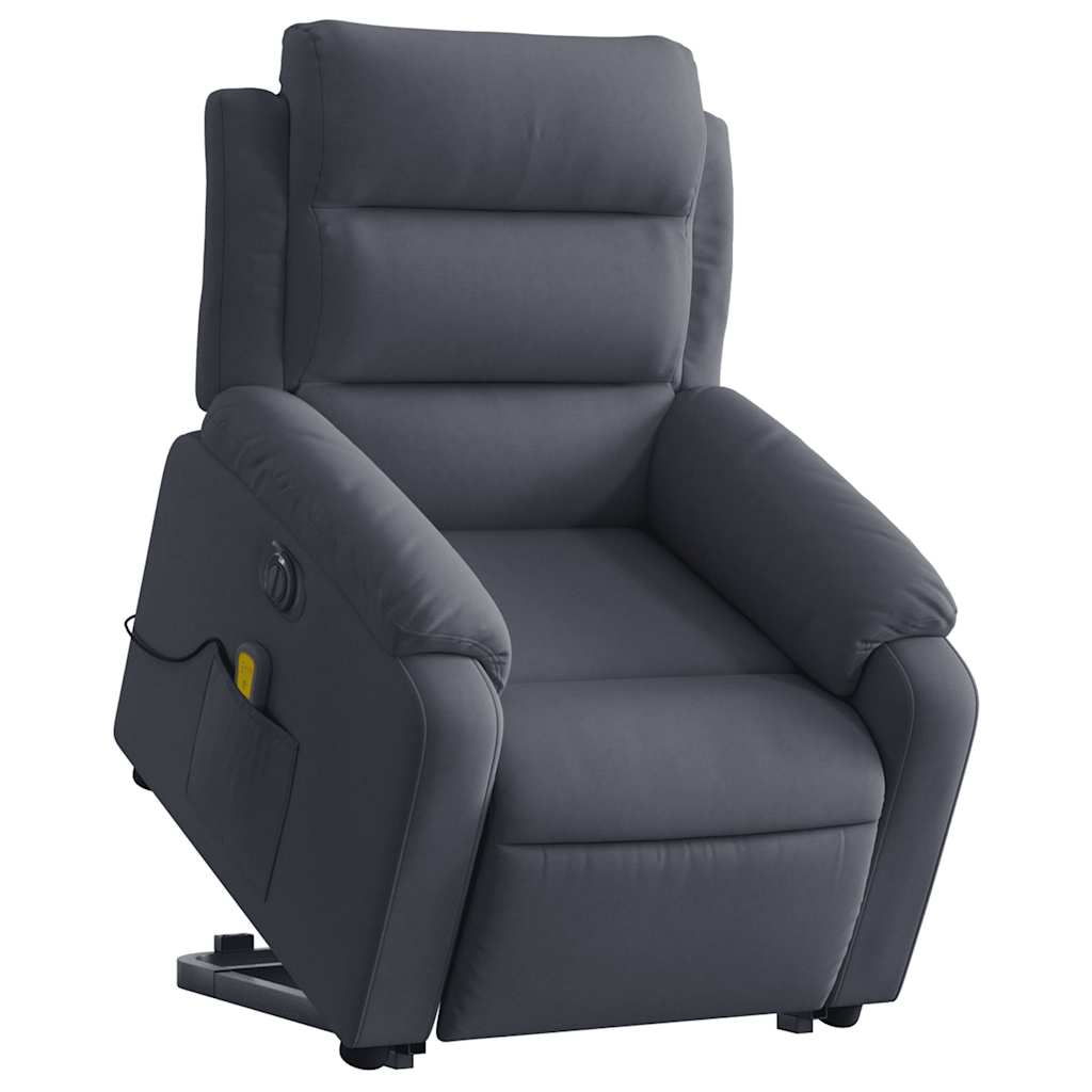 Electric Stand Up Massage Recliner Chair Dark gray