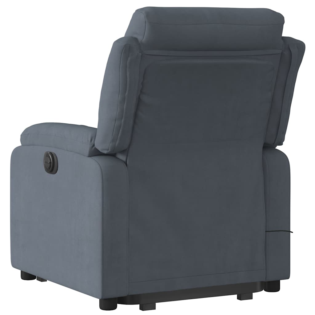 Electric Stand Up Massage Recliner Chair Dark gray