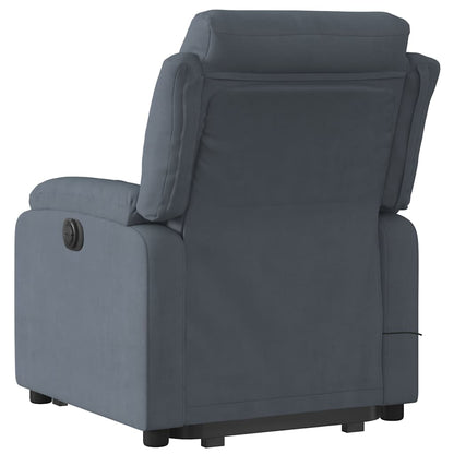 Electric Stand Up Massage Recliner Chair Dark gray