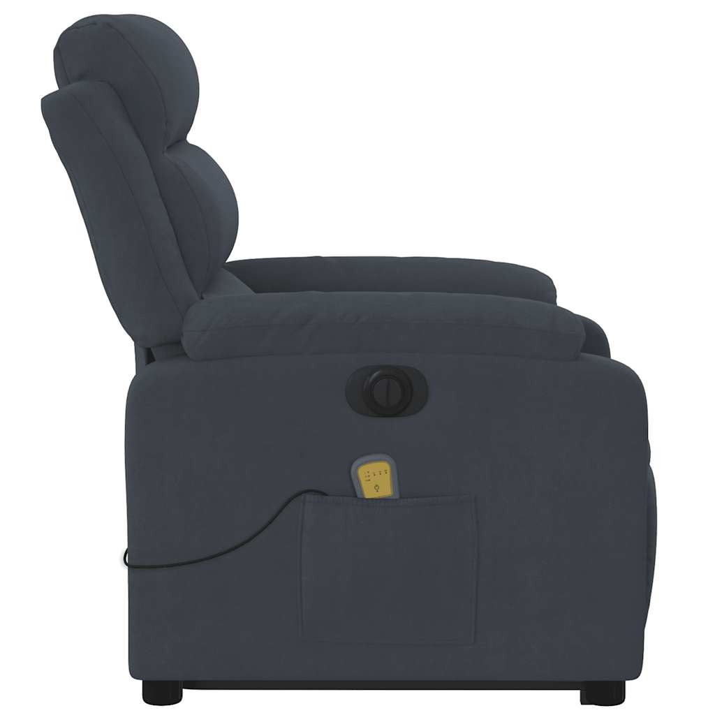Electric Stand Up Massage Recliner Chair Dark gray