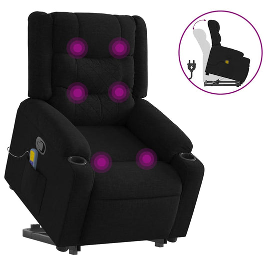 Stand Up Massage Recliner Chair Black
