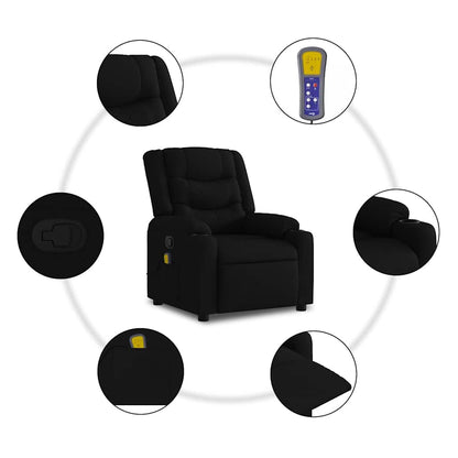 Stand Up Massage Recliner Chair Black