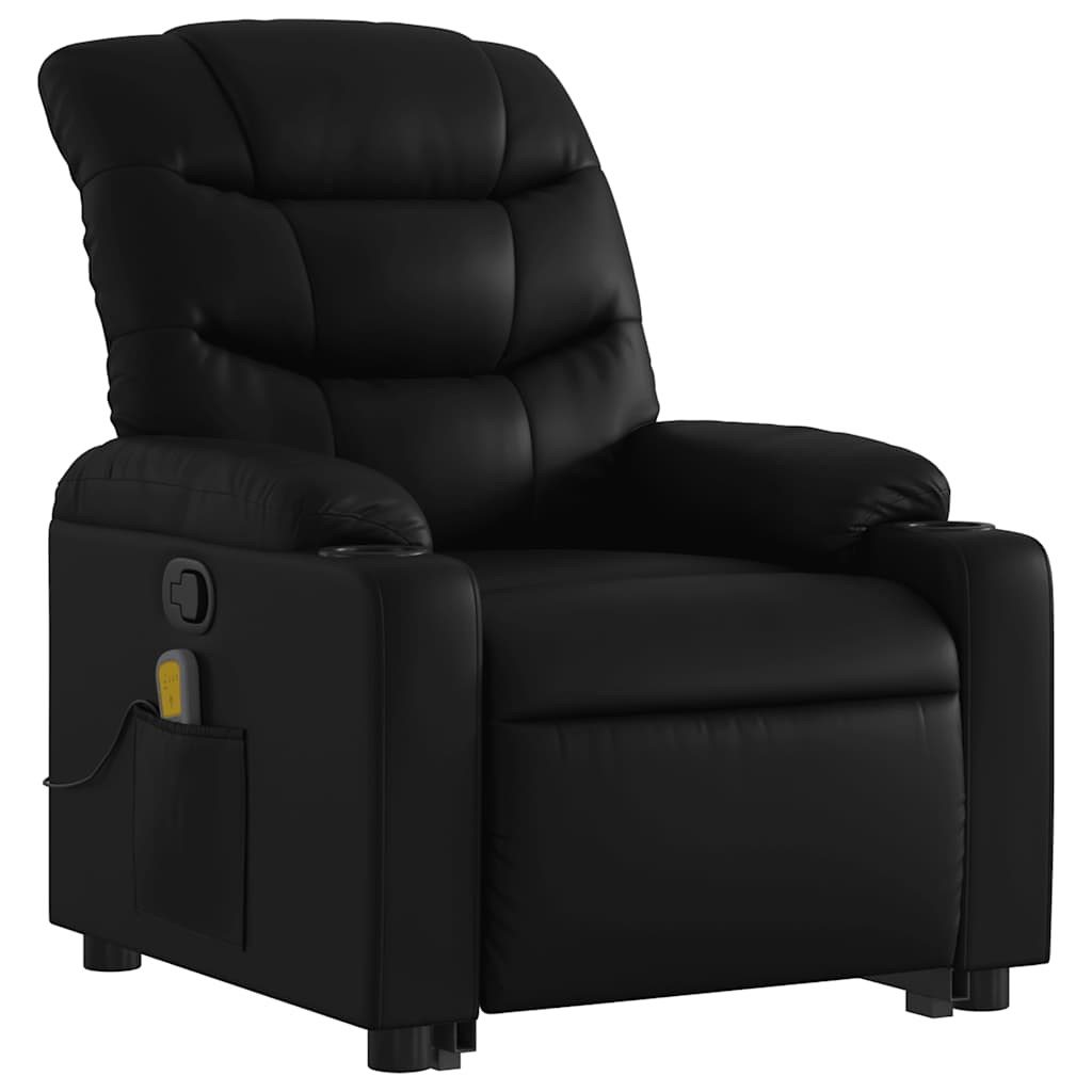 Stand Up Massage Recliner Chair Black