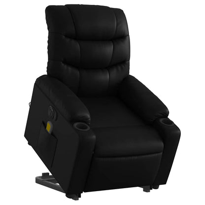 Electric Stand Up Massage Recliner Chair Black