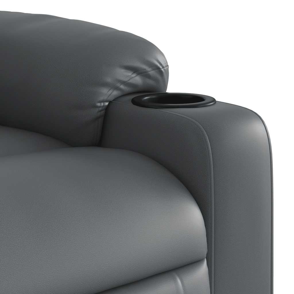Electric Stand Up Massage Recliner Chair Gray