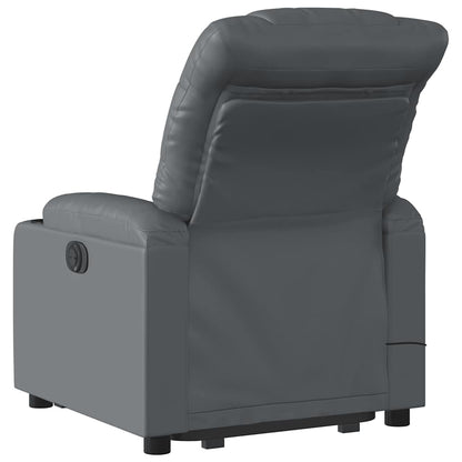 Electric Stand Up Massage Recliner Chair Gray
