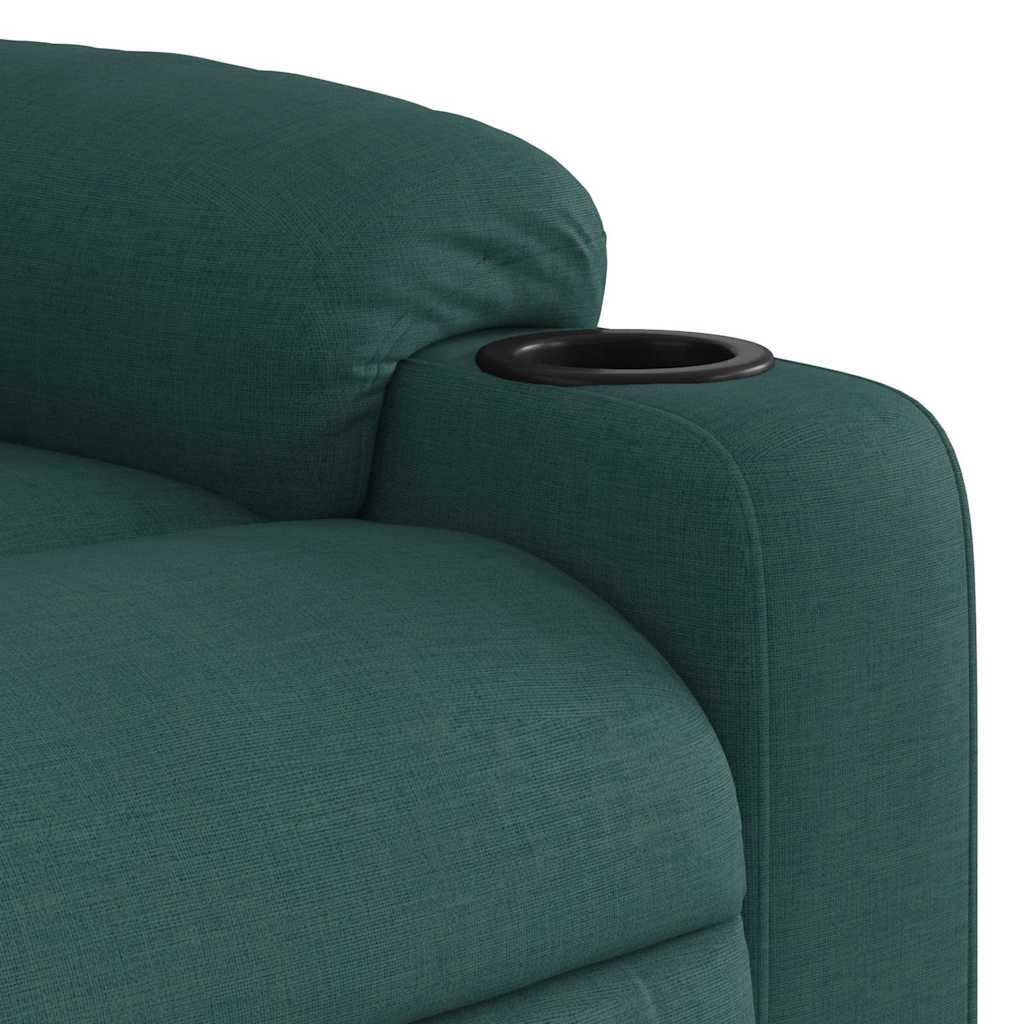 Stand Up Massage Recliner Chair Dark Green