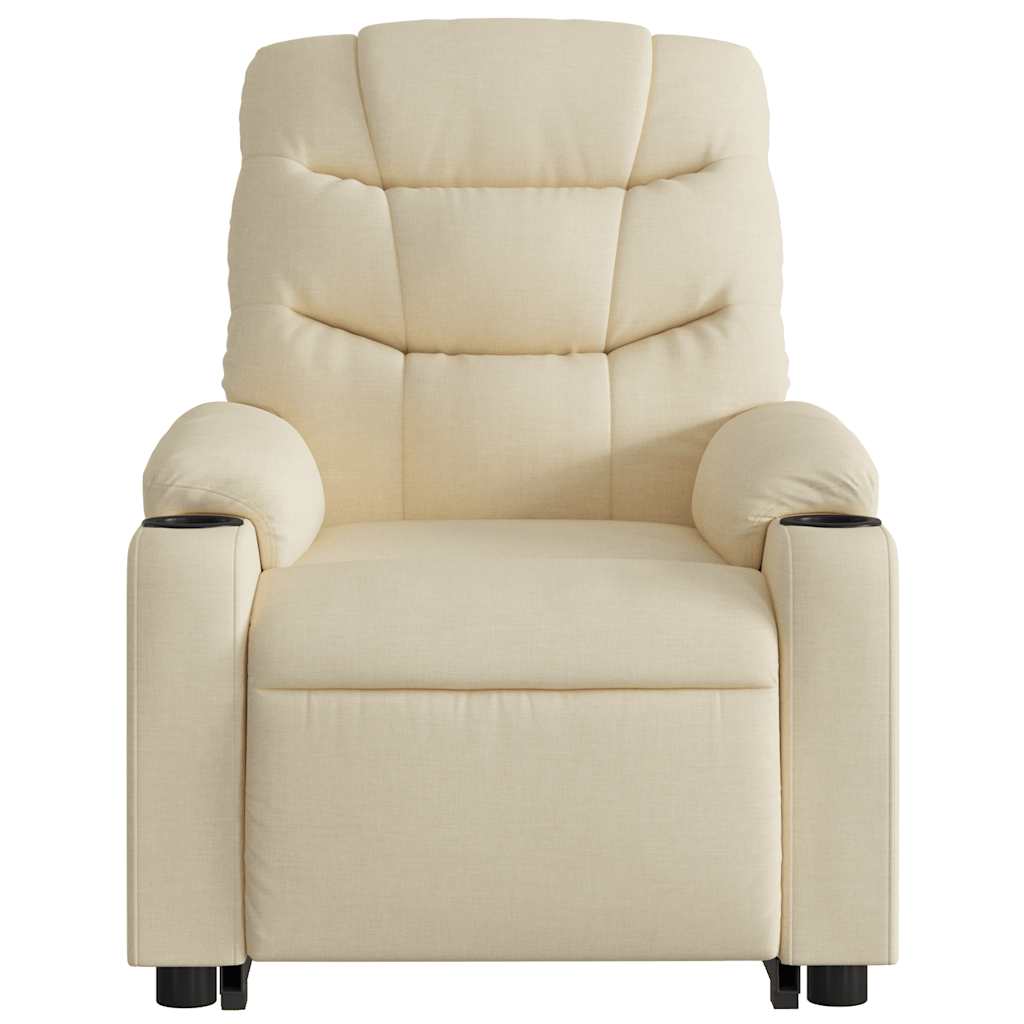 Stand Up Massage Recliner Chair Cream