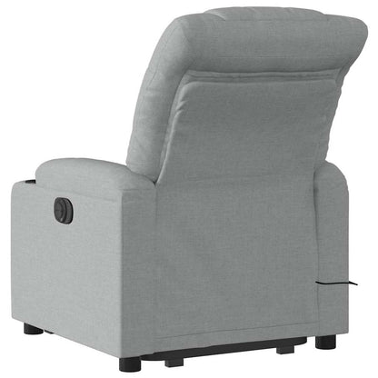 Electric Stand Up Massage Recliner Chair Light Grey