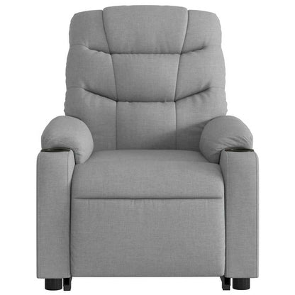 Electric Stand Up Massage Recliner Chair Light Grey