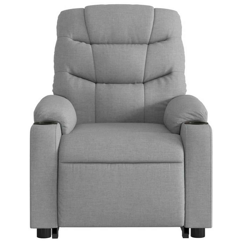 Electric Stand Up Massage Recliner Chair Light Grey