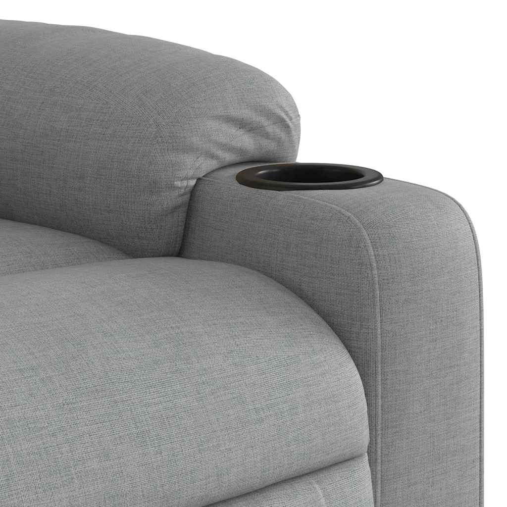 Electric Stand Up Massage Recliner Chair Light Grey