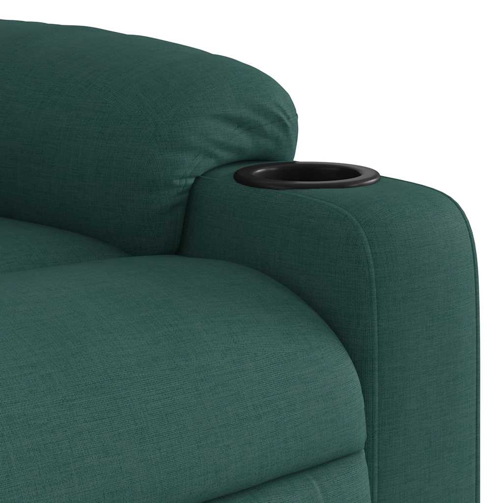Electric Stand Up Massage Recliner Chair Dark Green