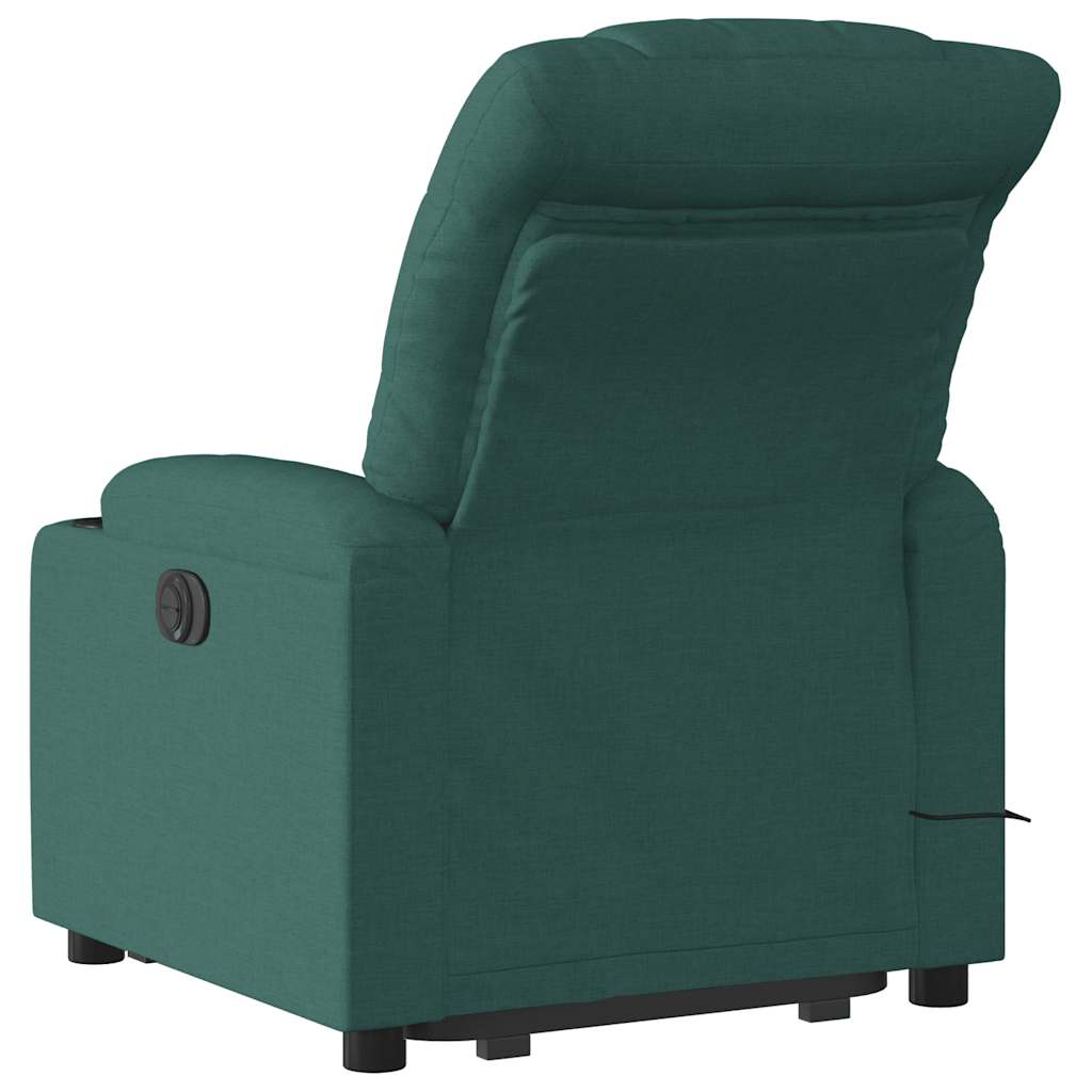 Electric Stand Up Massage Recliner Chair Dark Green
