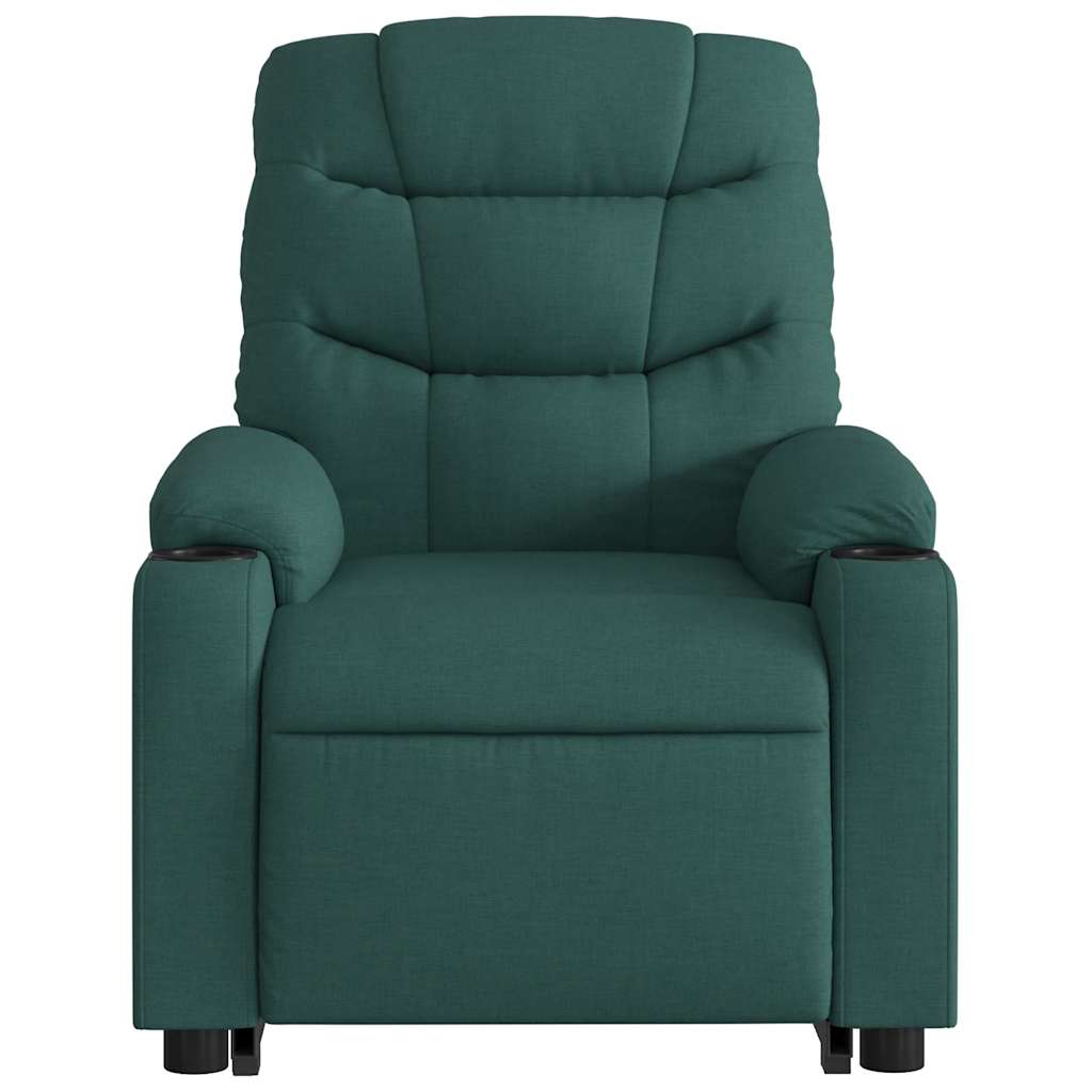 Electric Stand Up Massage Recliner Chair Dark Green
