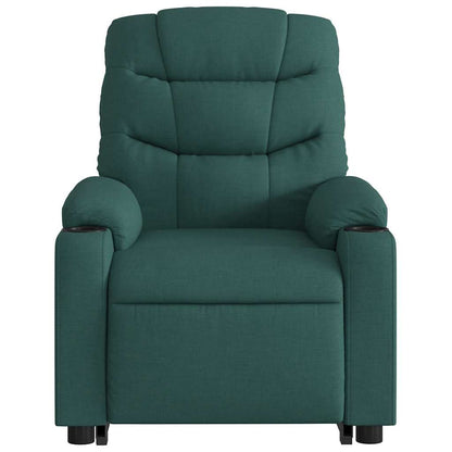 Electric Stand Up Massage Recliner Chair Dark Green