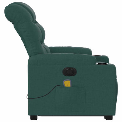 Electric Stand Up Massage Recliner Chair Dark Green