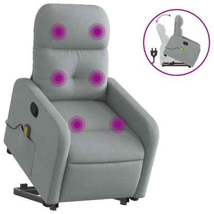 Stand Up Massage Recliner Chair Light gray
