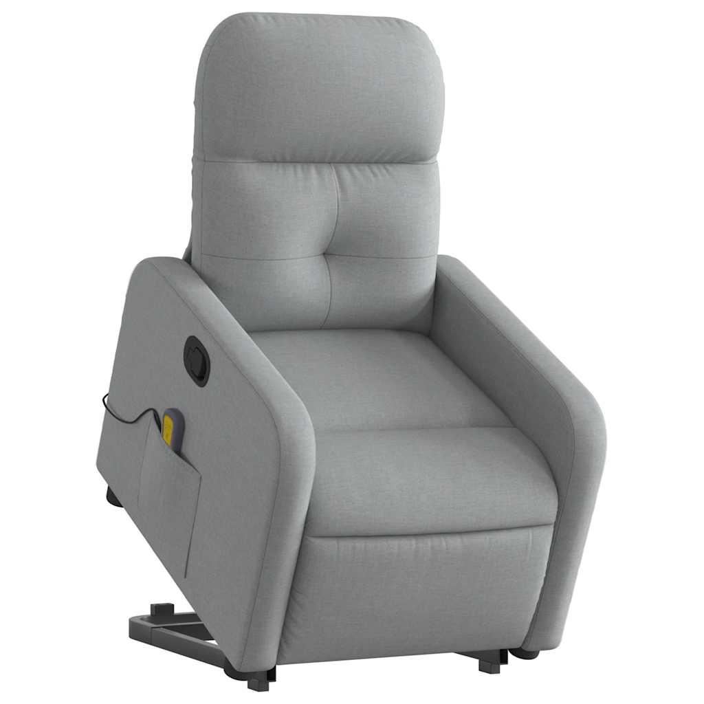 Stand Up Massage Recliner Chair Light gray