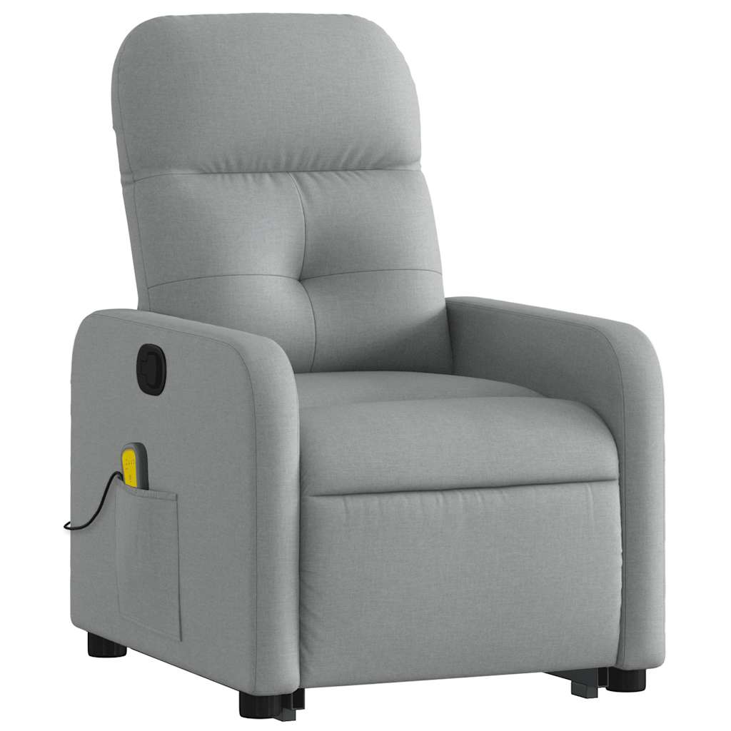 Stand Up Massage Recliner Chair Light gray