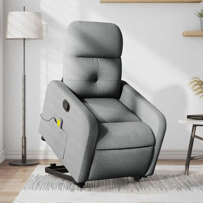 Stand Up Massage Recliner Chair Light gray