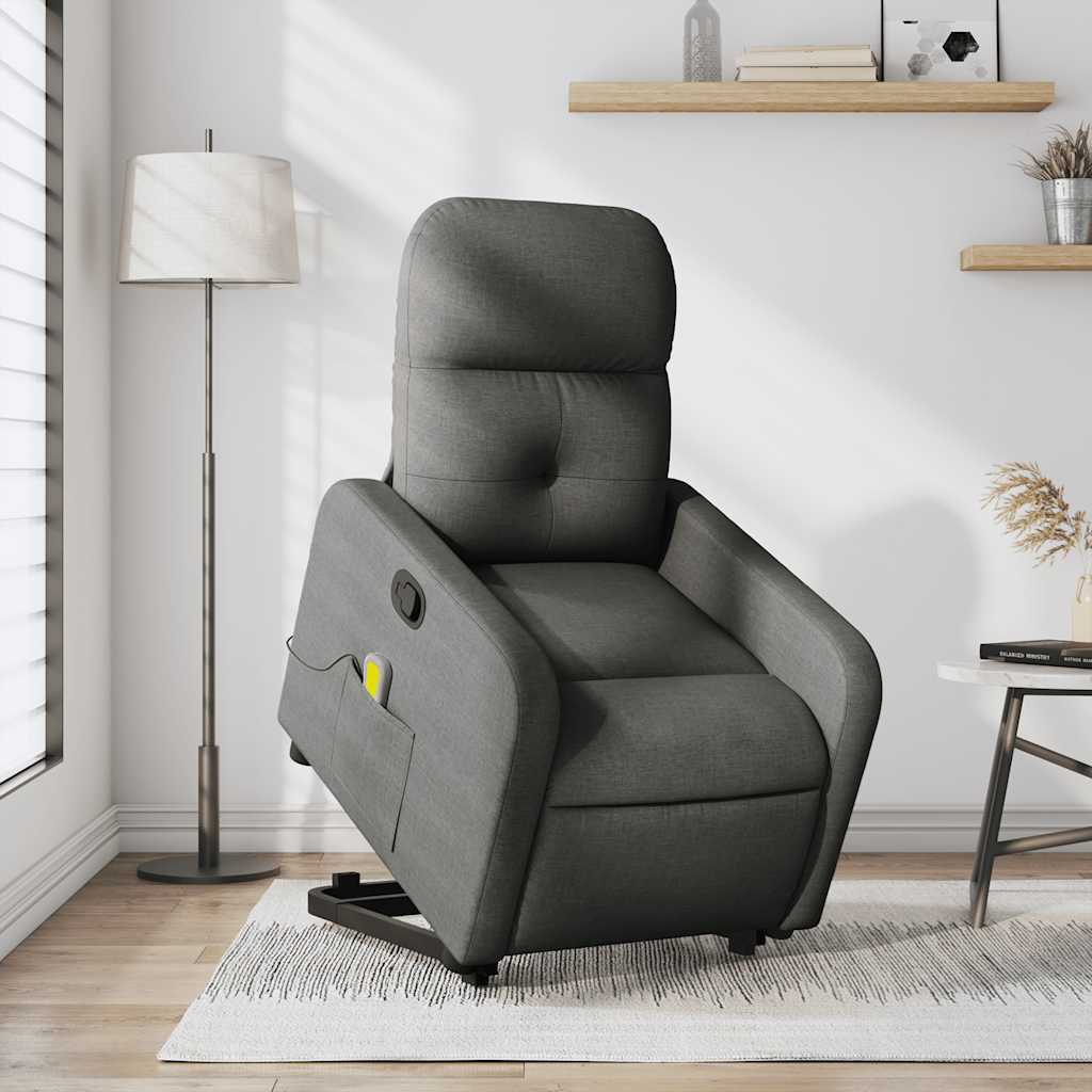 Stand Up Massage Recliner Chair Dark grey