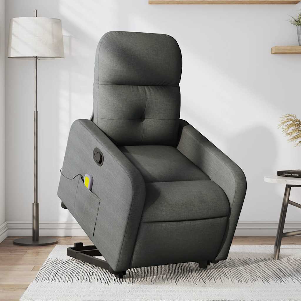 Stand Up Massage Recliner Chair Dark grey