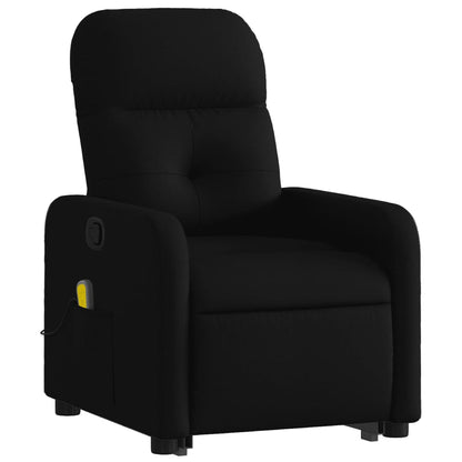 Stand Up Massage Recliner Chair Black Fabric, metal, plywood
