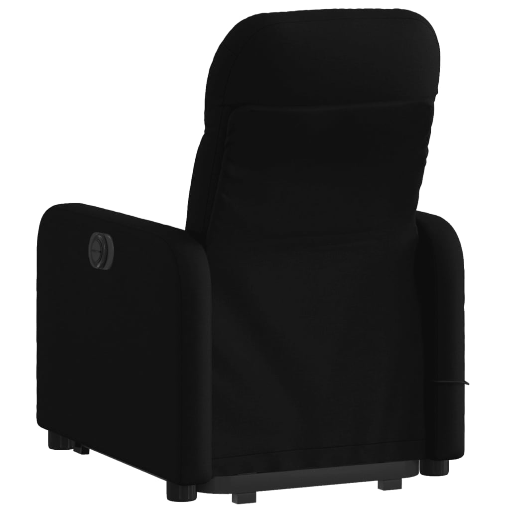 Stand Up Massage Recliner Chair Black Fabric, metal, plywood