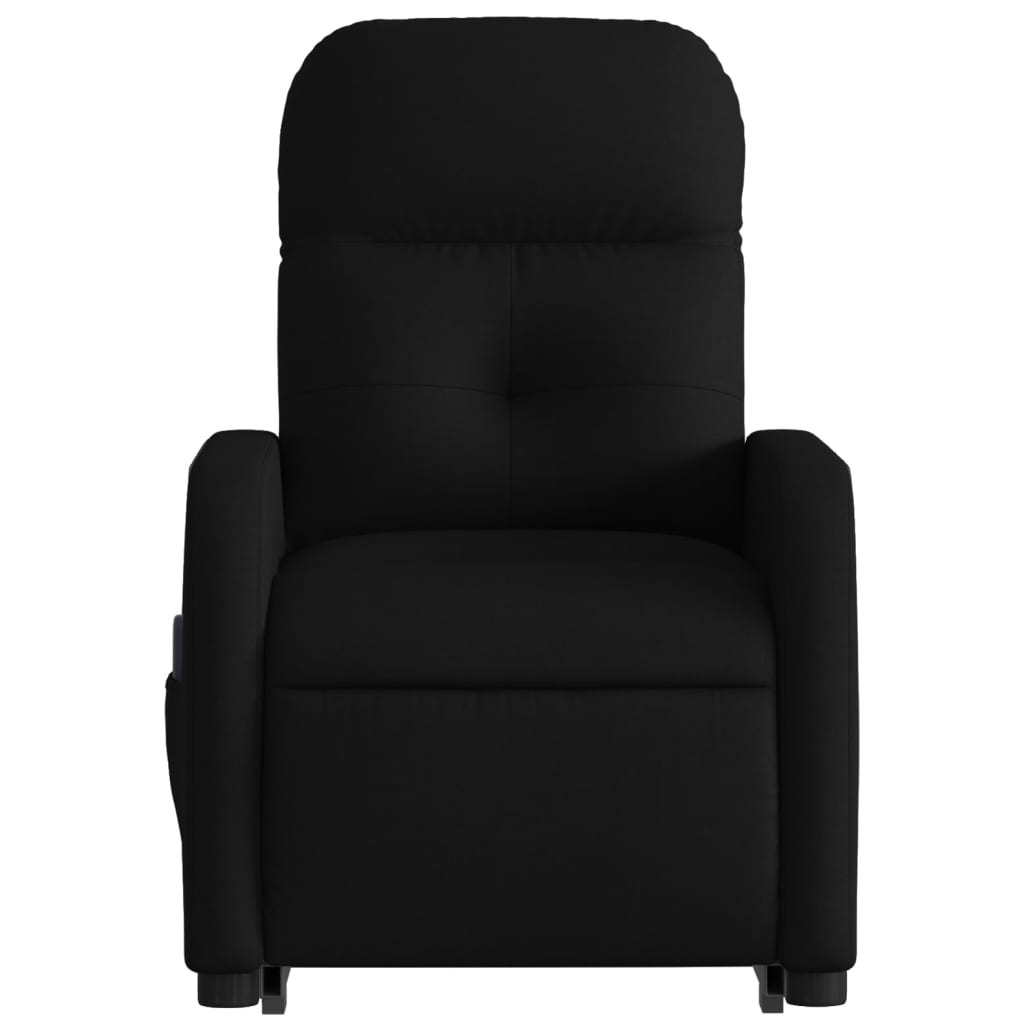 Stand Up Massage Recliner Chair Black Fabric, metal, plywood