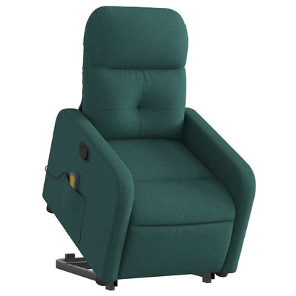Stand Up Massage Recliner Chair Dark Green