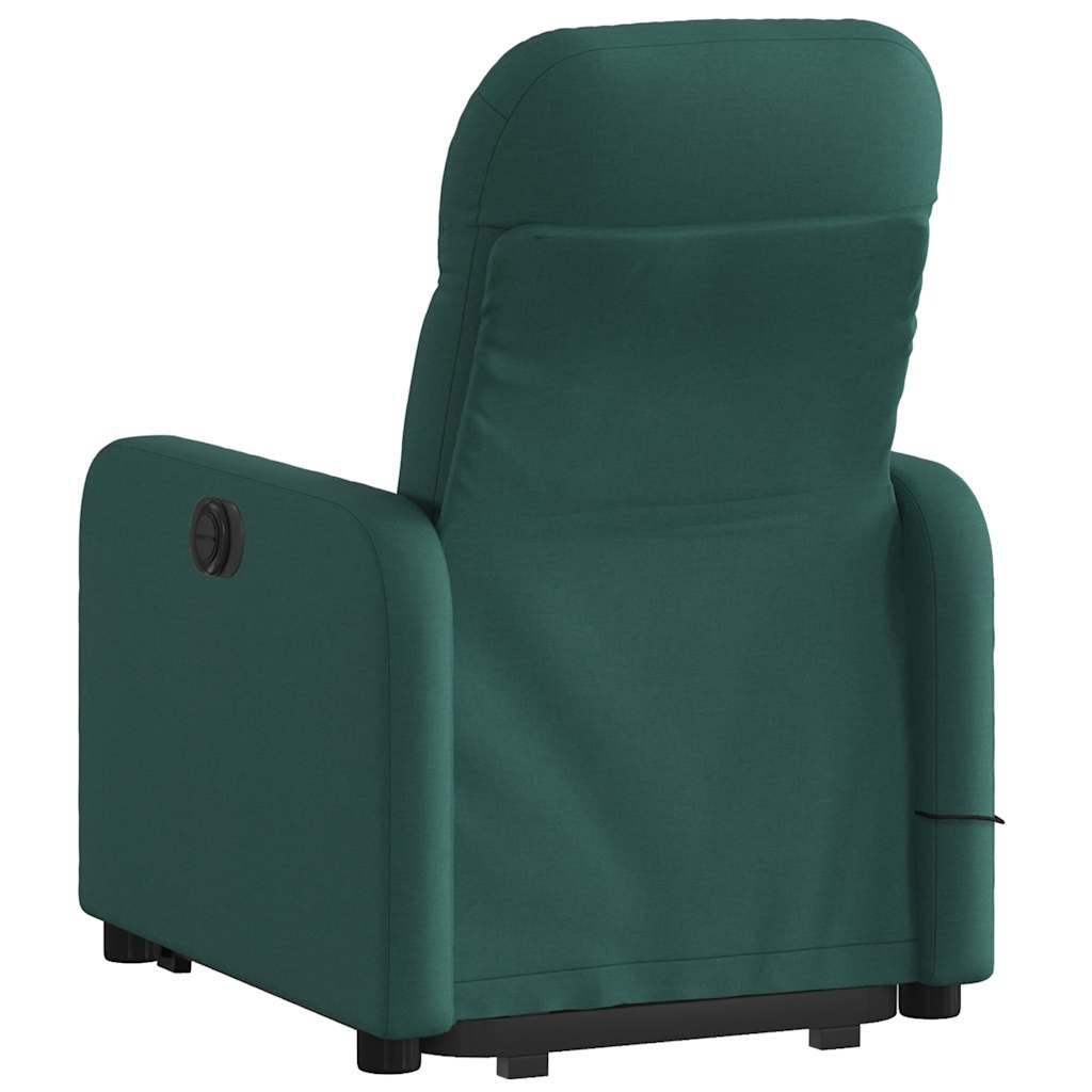 Stand Up Massage Recliner Chair Dark Green
