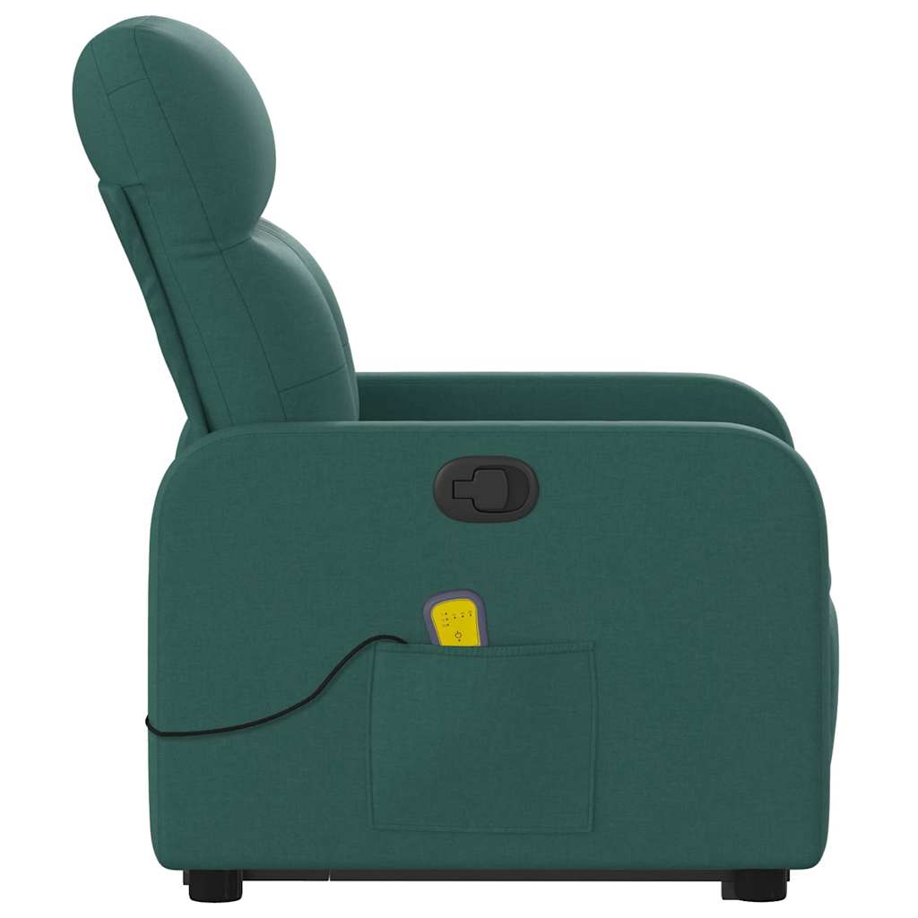 Stand Up Massage Recliner Chair Dark Green
