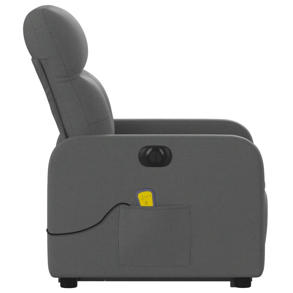 Electric Stand Up Massage Recliner Chair Dark Gray