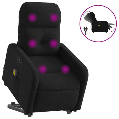 Electric Stand Up Massage Recliner Chair Black