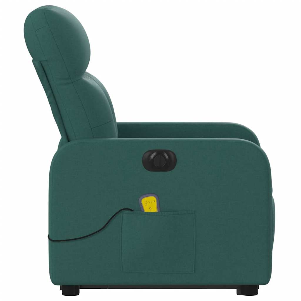Electric Stand Up Massage Recliner Chair Dark Green