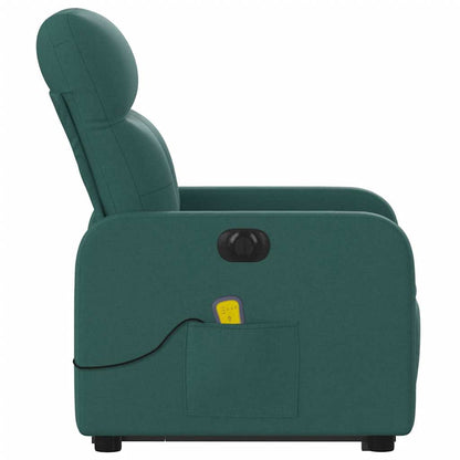 Electric Stand Up Massage Recliner Chair Dark Green