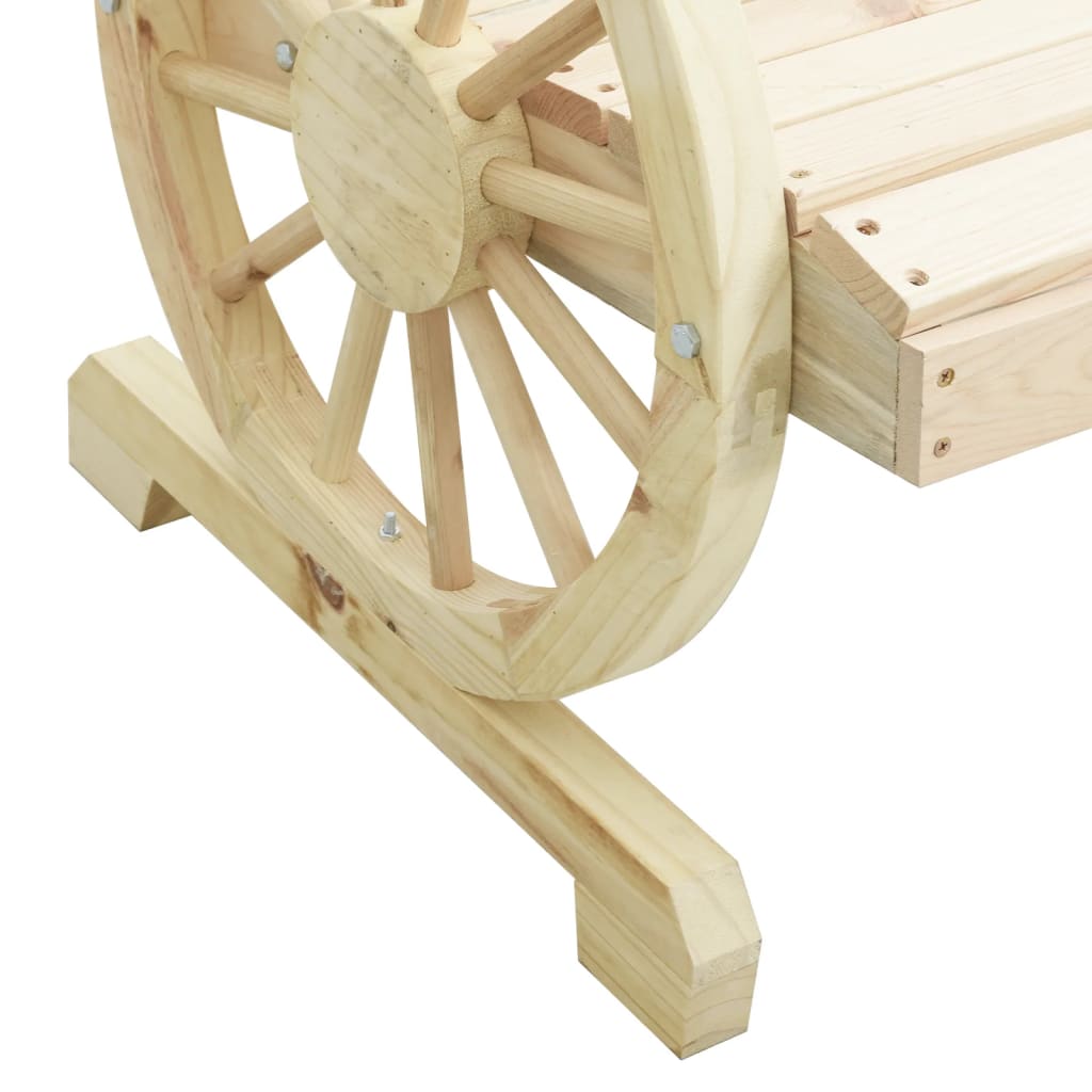 Garden Adirondack Chair Set of 4 Natural Wood Solid fir wood