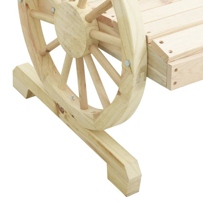 Garden Adirondack Chair Set of 4 Natural Wood Solid fir wood