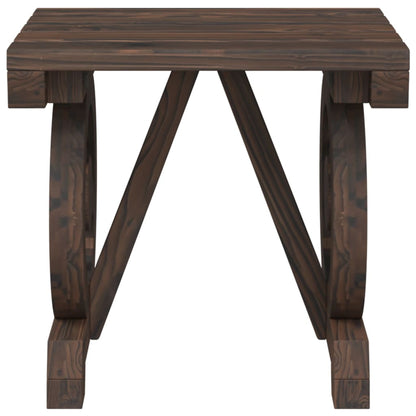 Garden Lounge Set Burnt Wood Solid Fir Wood Medium Ergonomic