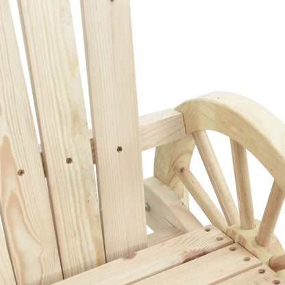 Garden Lounge Set Natural Wood Solid fir wood Large Ergonomic