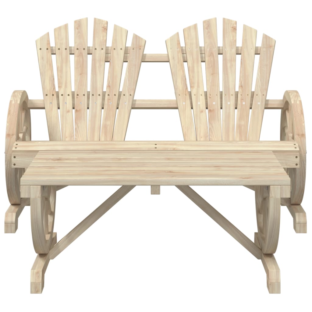 Garden Lounge Set Natural Wood Solid fir wood Large Ergonomic